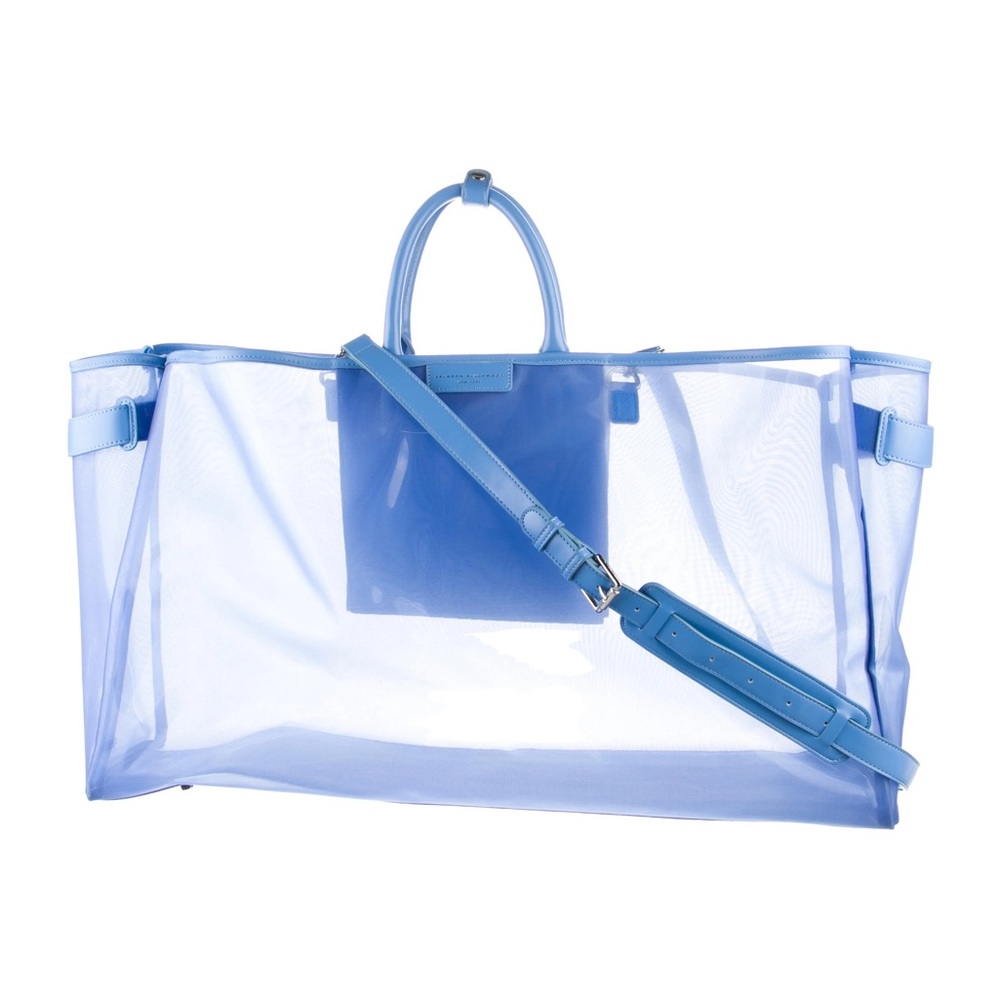 Brandon Blackwood Blue Mesh Tote